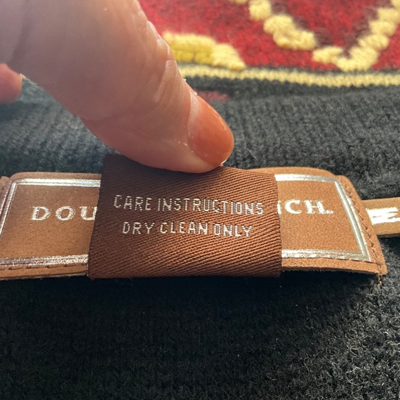 NWOT Double D Ranch Western Cowgirl Lambswool Fringe Maxi Skirt Holiday Black M - Picture 8 of 9